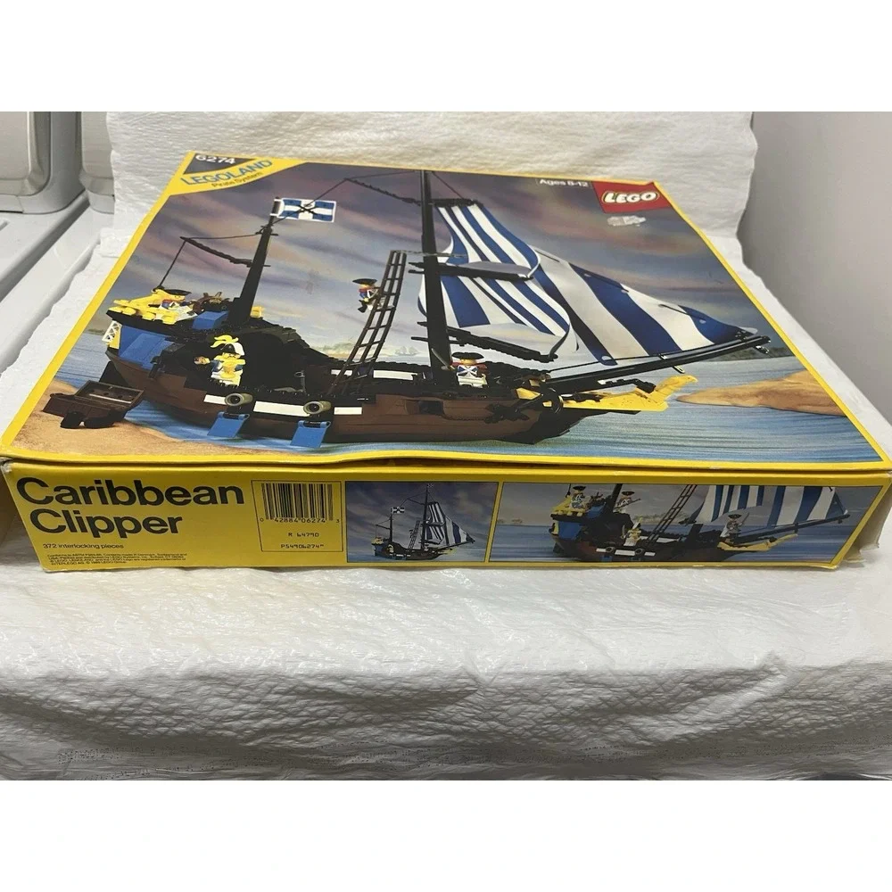 Vintage LEGO 6274 Caribbean Clipper Pirates LEGO Complete Set w/ Box Manual 1989